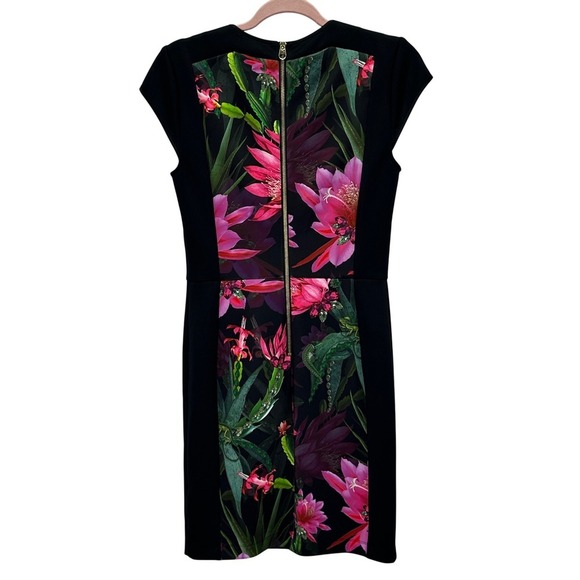 Ted Baker London Ellika Chameleon Floral Print Bodycon Sheath Dress Size 2 M - Picture 2 of 8